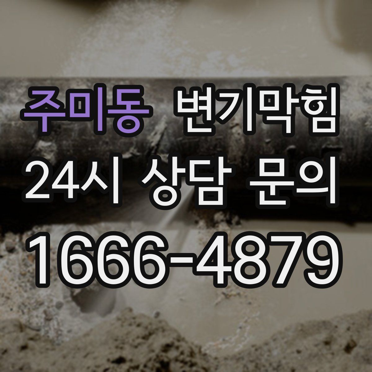 주미동 변기막힘