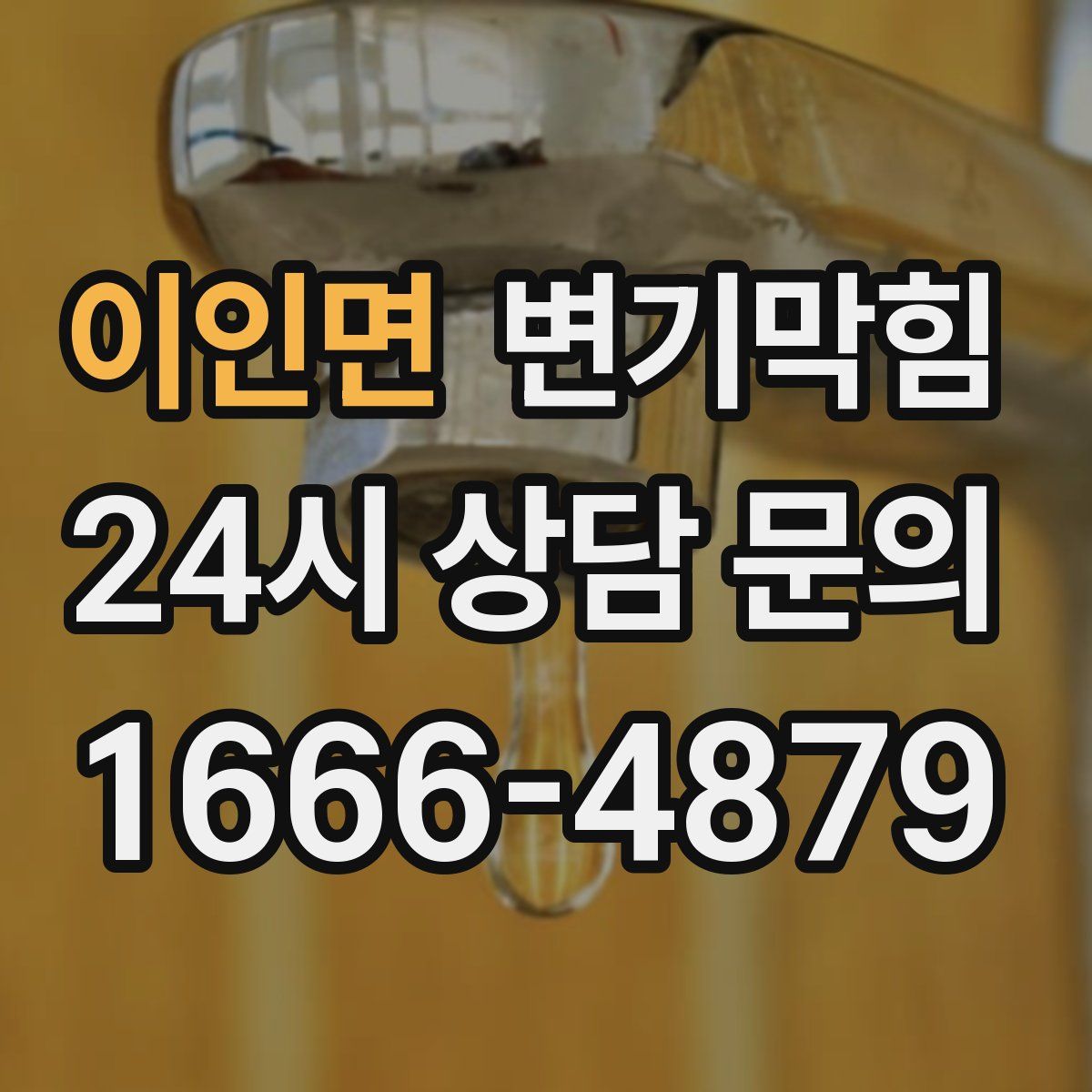 이인면 변기막힘