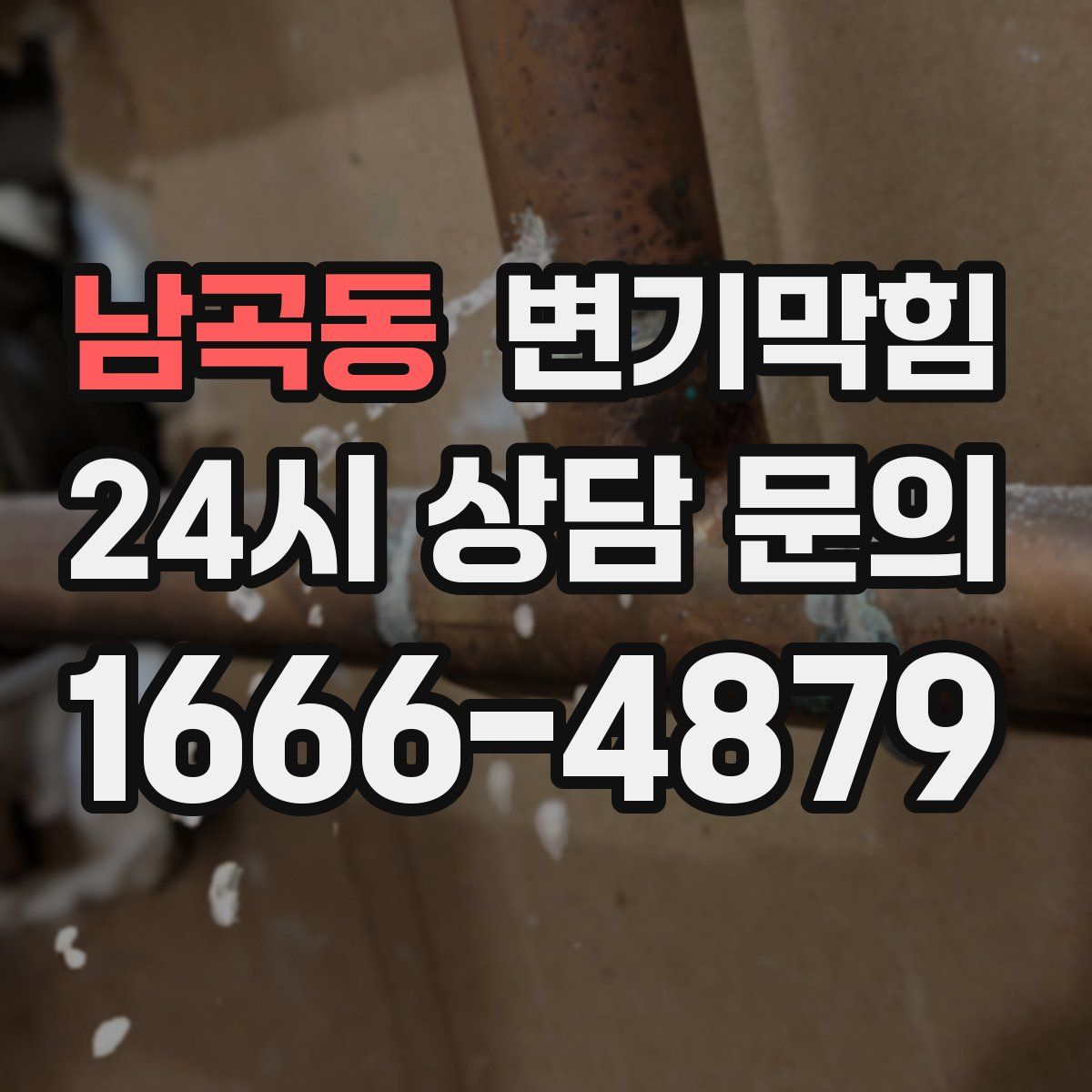 남곡동 변기막힘