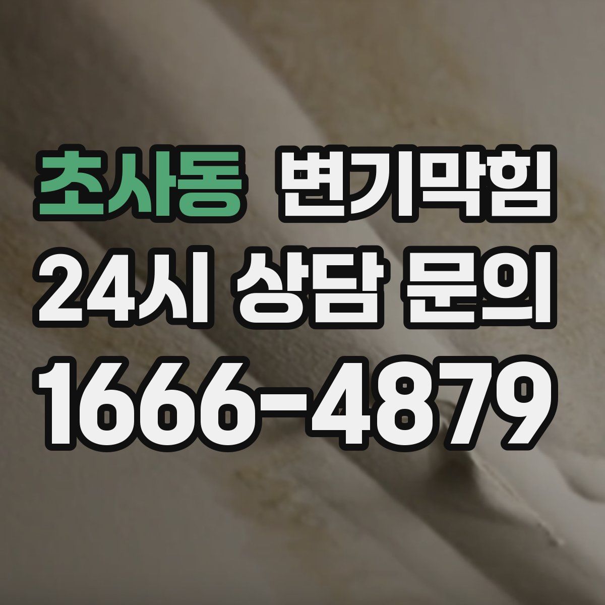 초사동 변기막힘