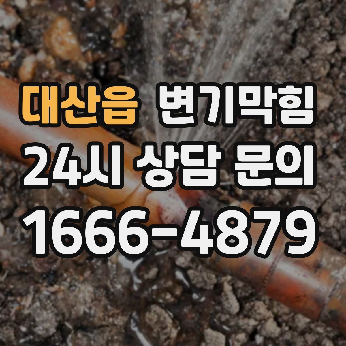 대산읍 변기막힘 식당 변기뚫기 합류부 집중 세척