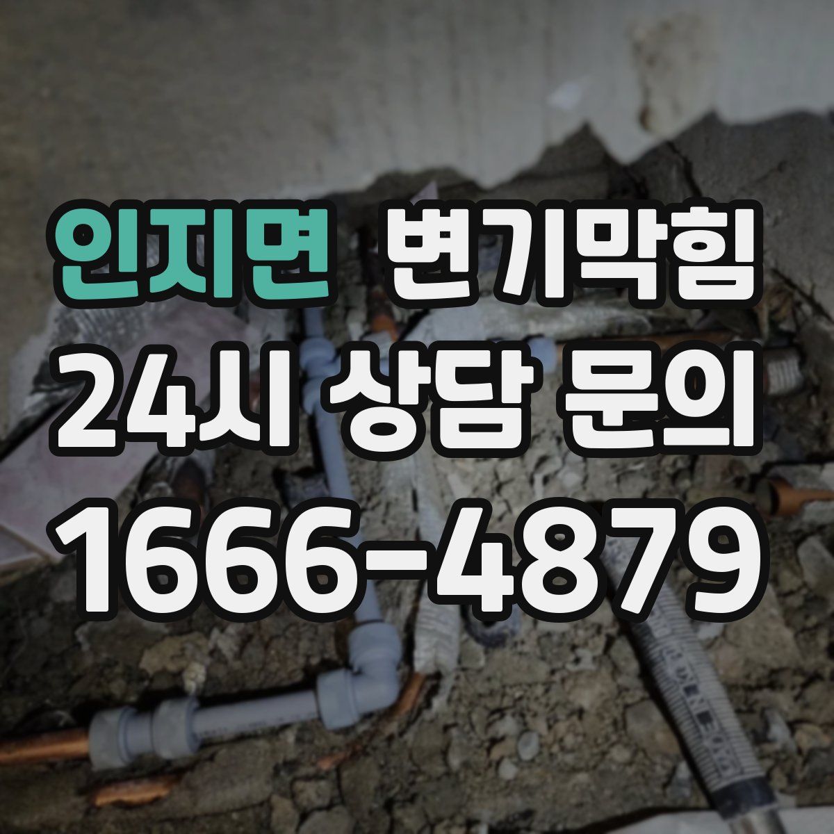 인지면 변기막힘