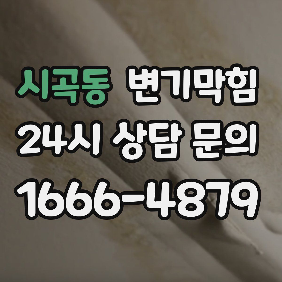 시곡동 변기막힘