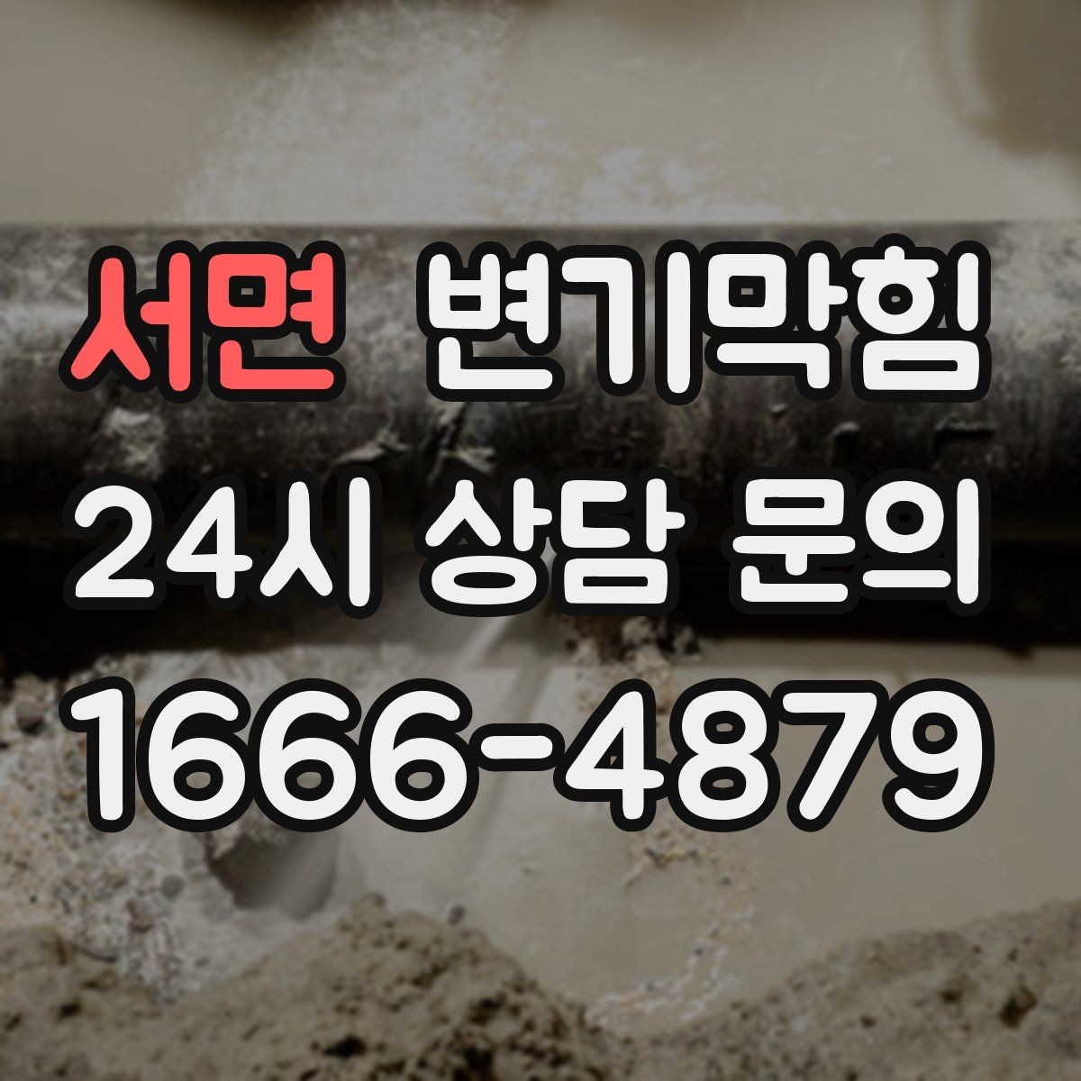서면 변기막힘 원룸 화장실역류 내시경 병목 확인