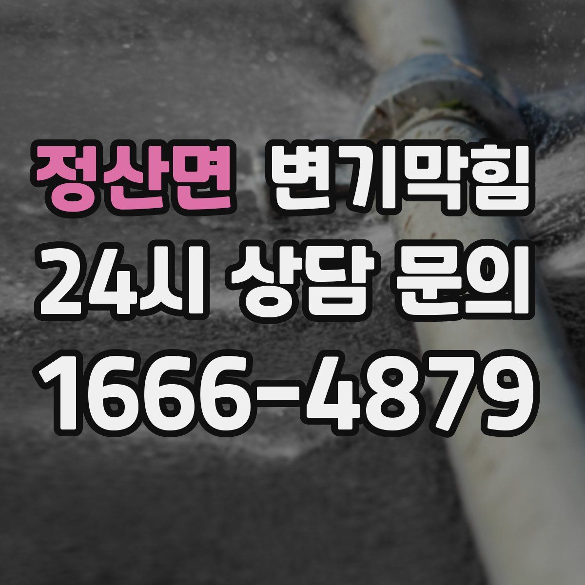 정산면 변기막힘