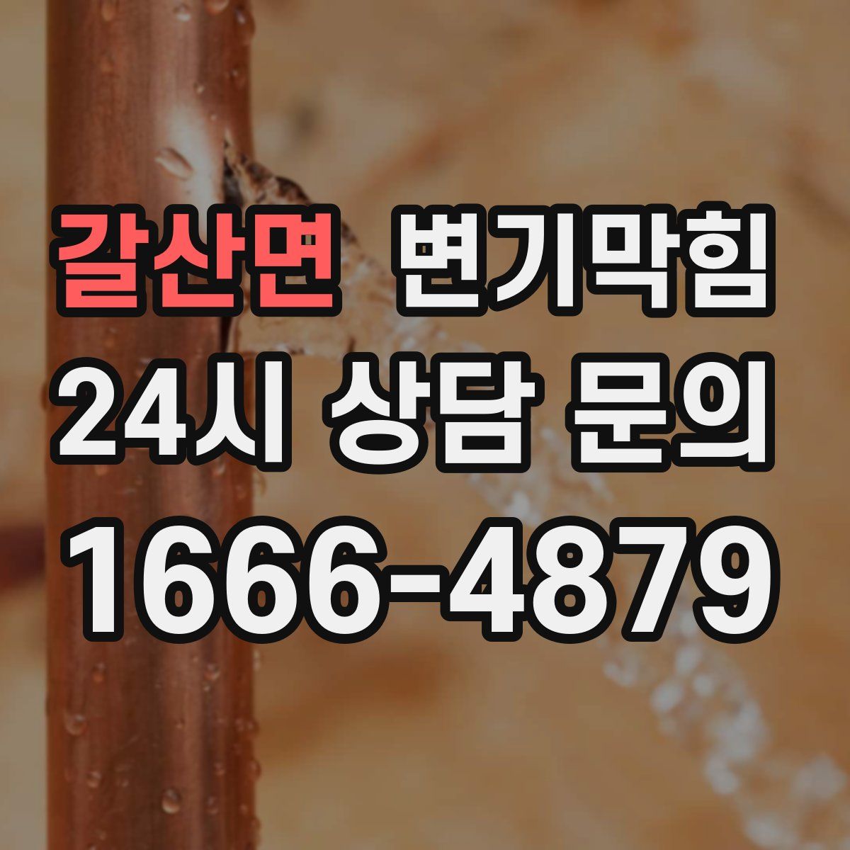 갈산면 변기막힘