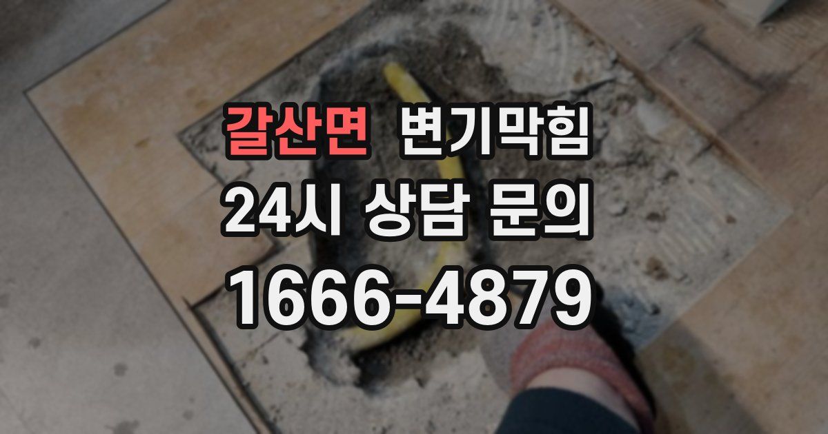 갈산면 변기