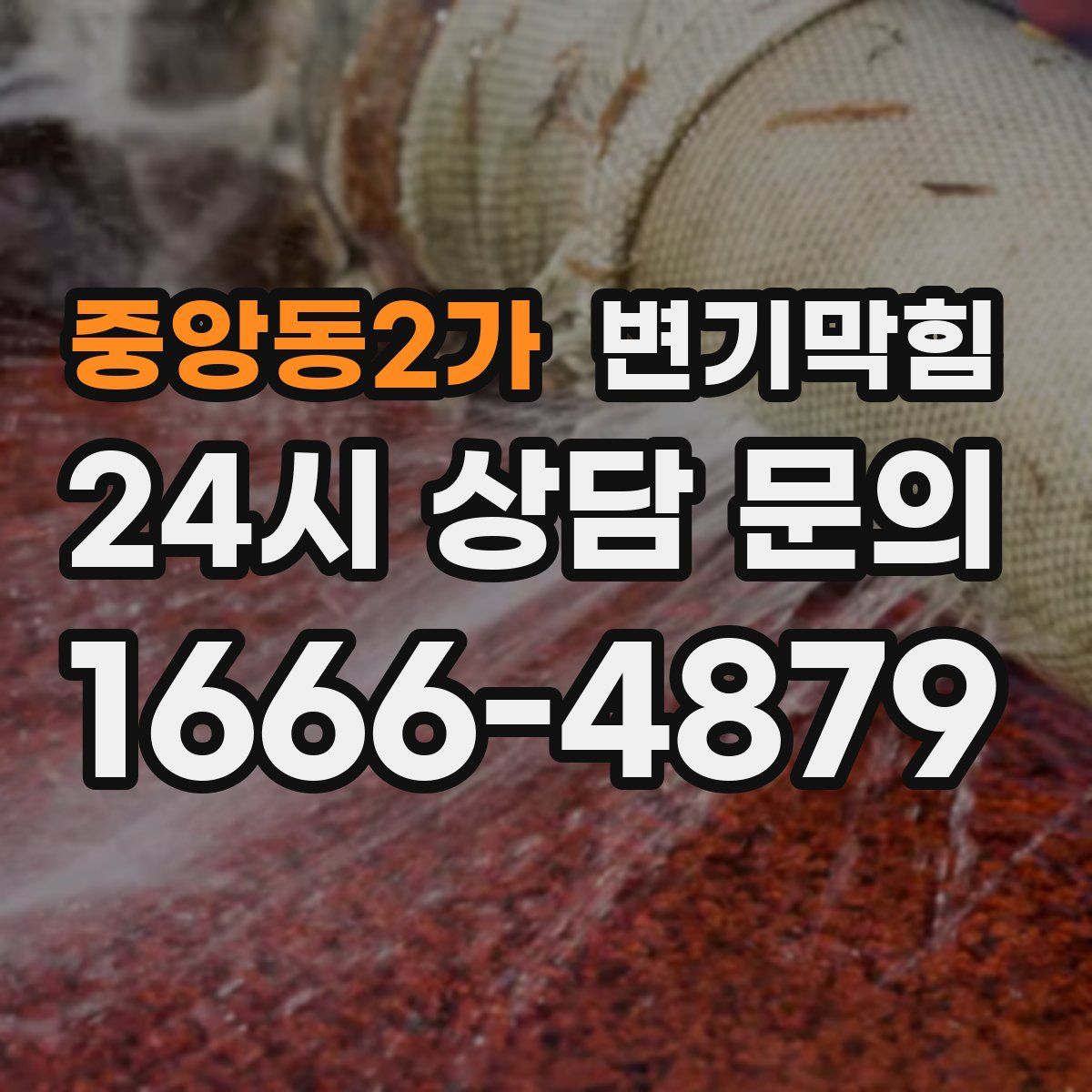 중앙동2가 변기막힘