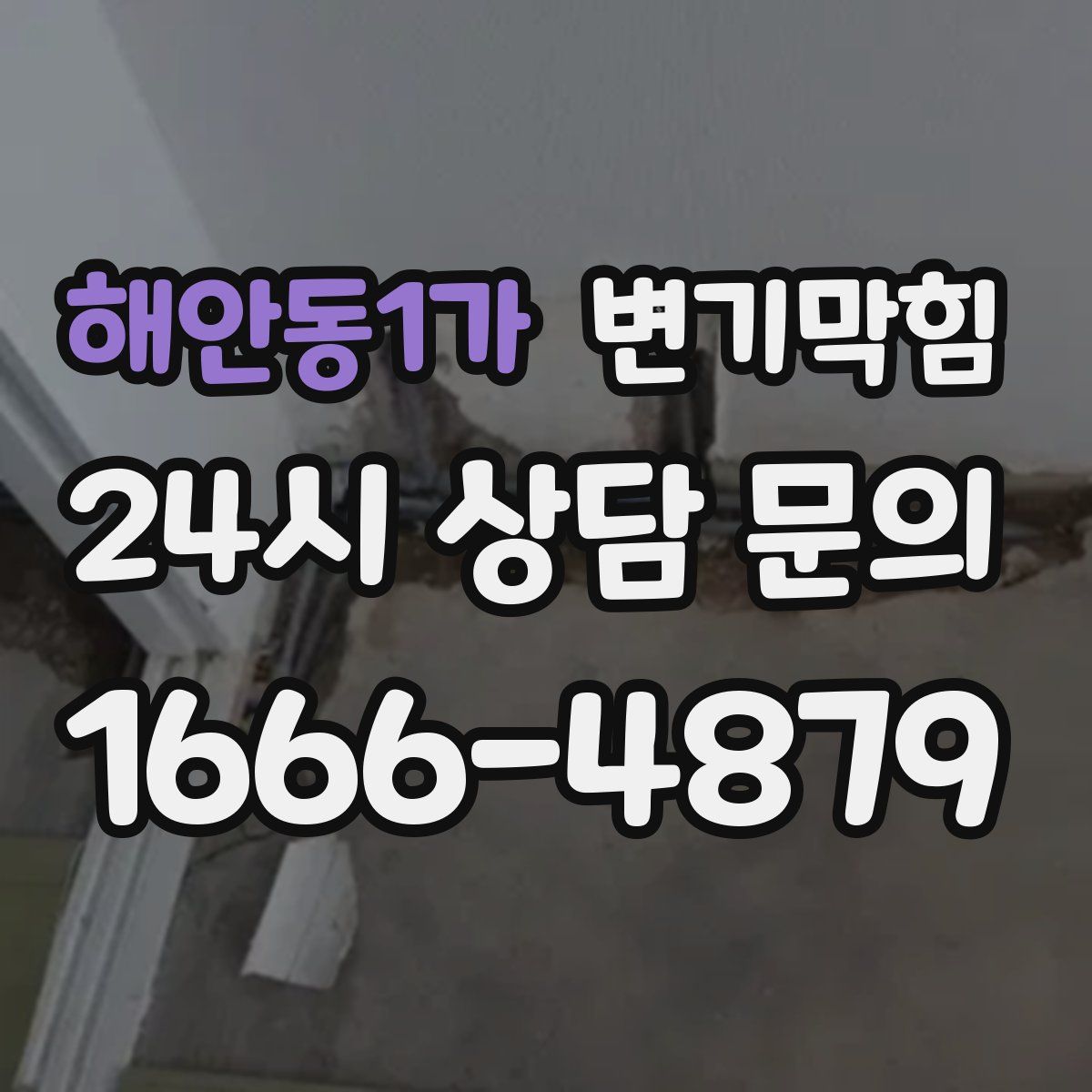 해안동1가 변기막힘