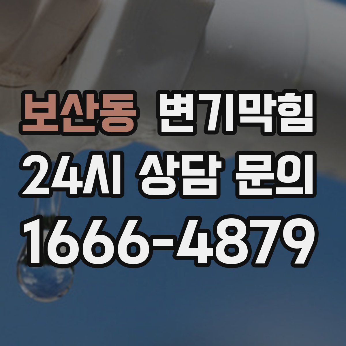 보산동 변기막힘