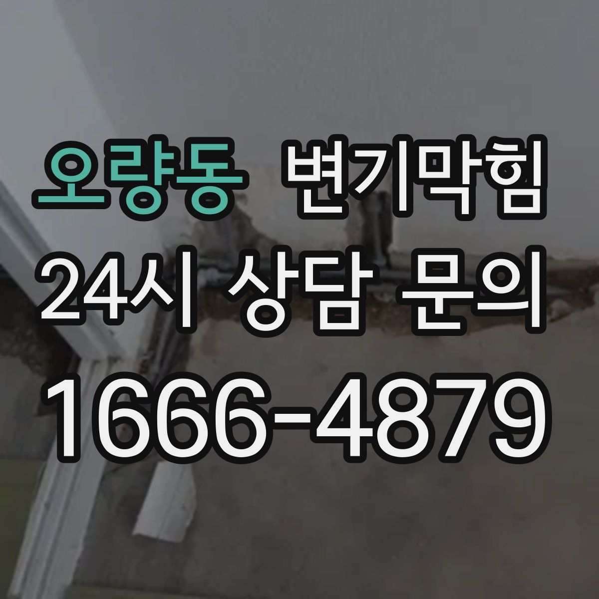 오량동 변기막힘