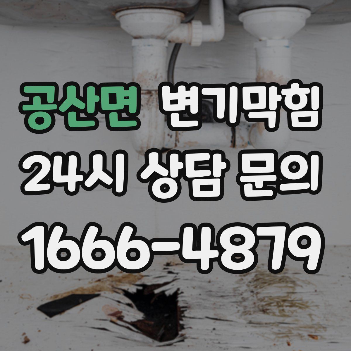 공산면 변기막힘