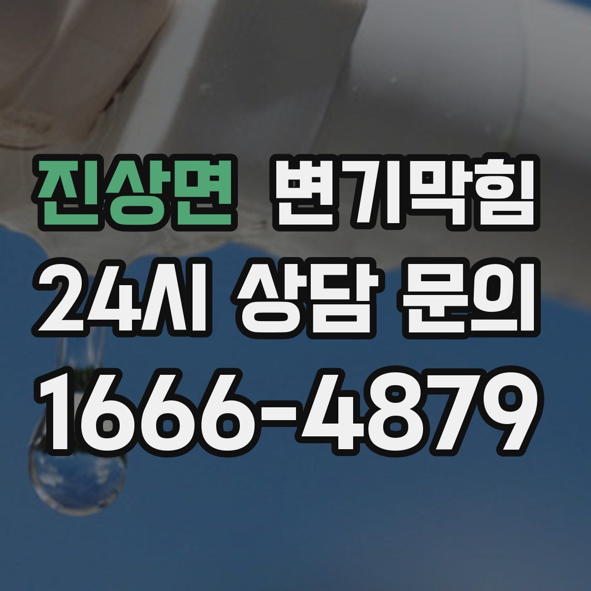 진상면 변기막힘