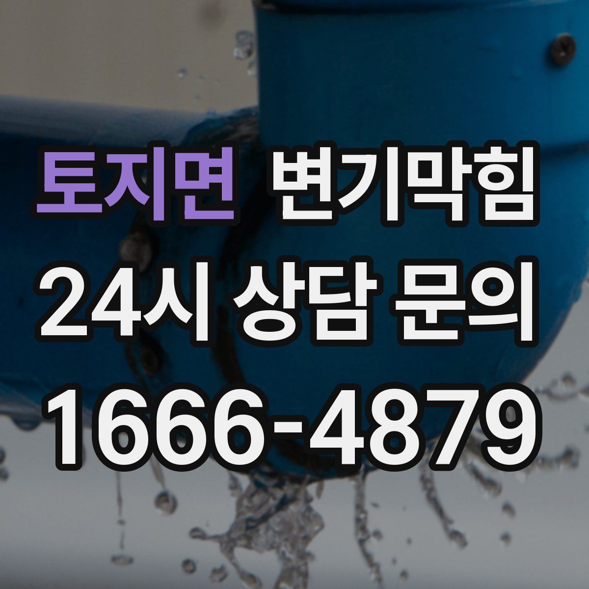 토지면 변기막힘