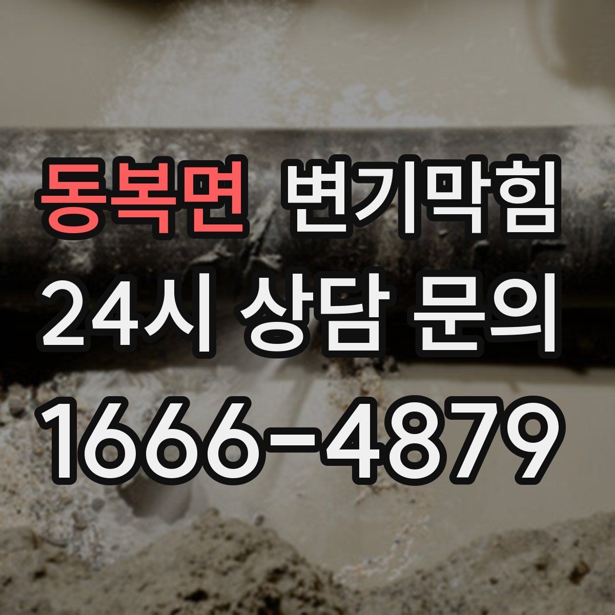 동복면 변기막힘 단독 주택 배수구막힘 바닥 젖음 종결