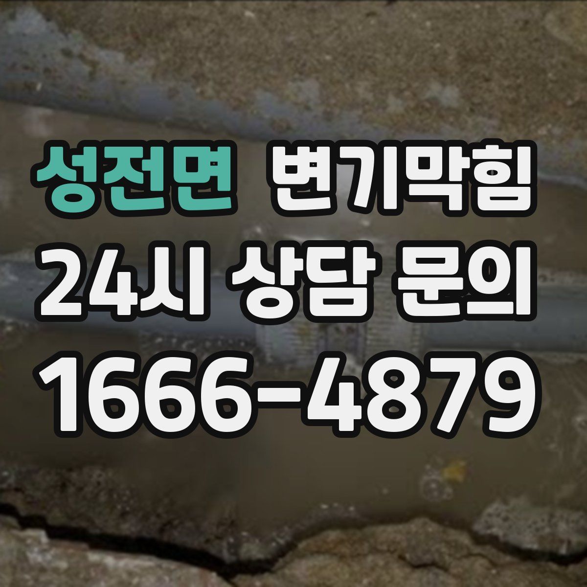 성전면 변기막힘