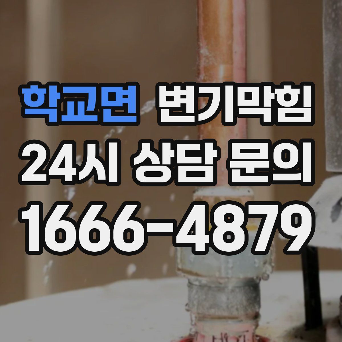 학교면 변기막힘