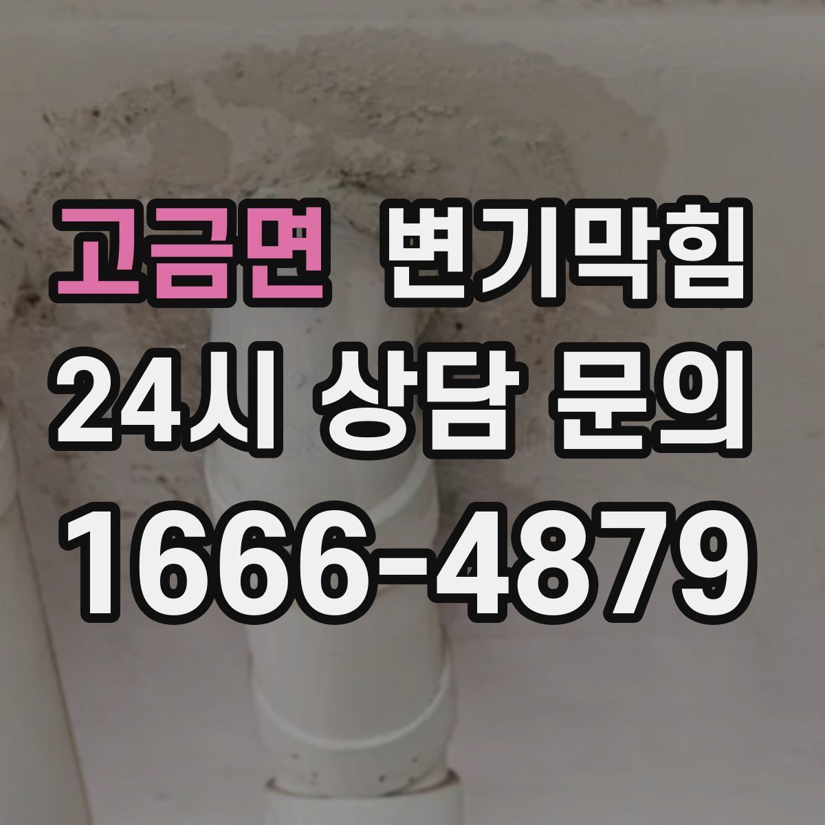 고금면 변기막힘