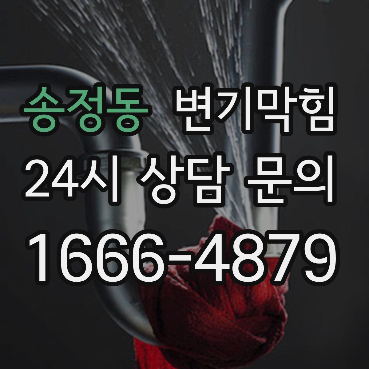 송정동 변기막힘