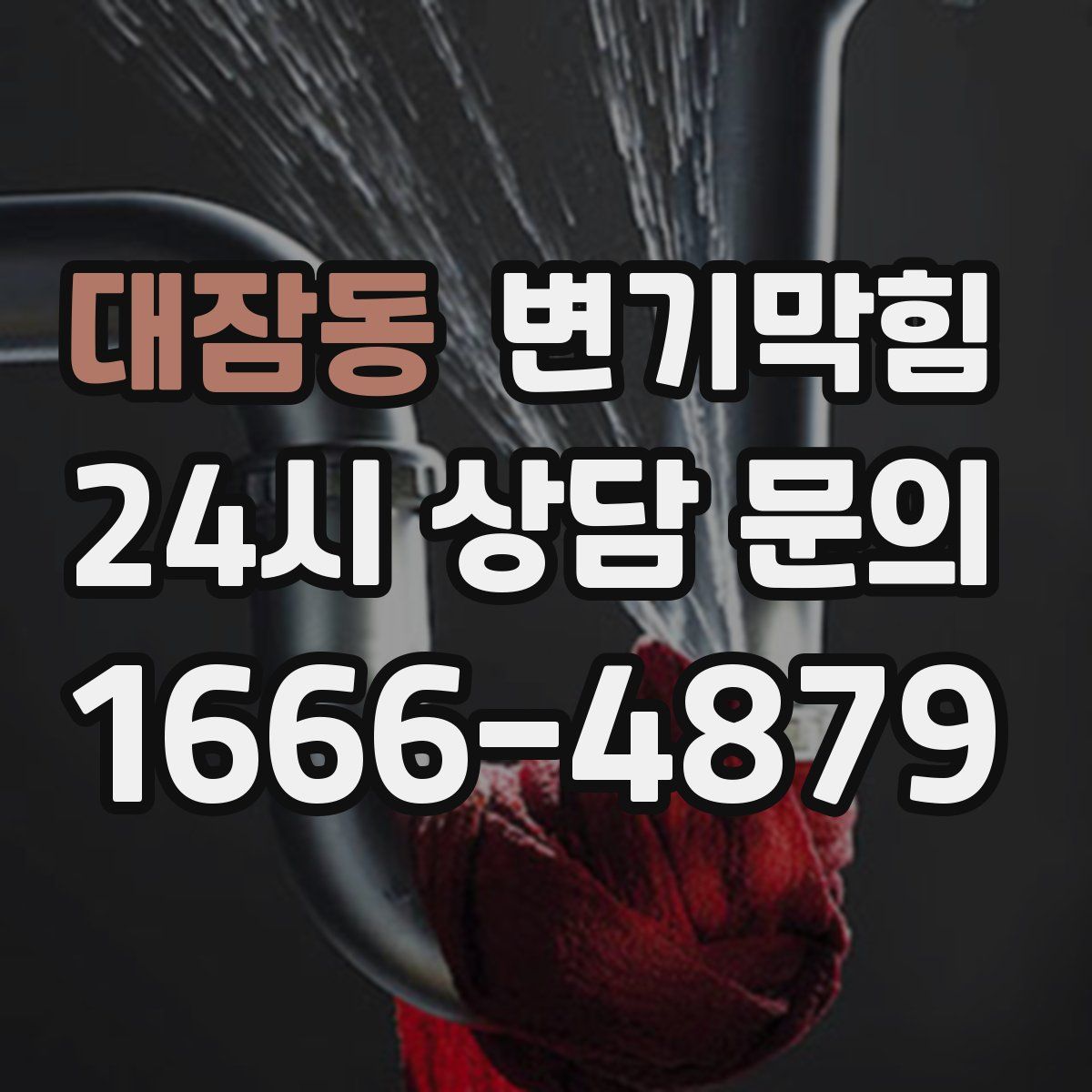 대잠동 변기막힘