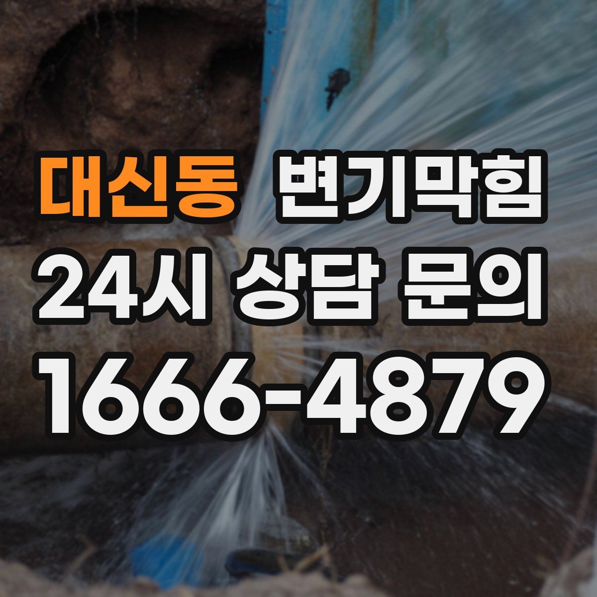 대신동 변기막힘