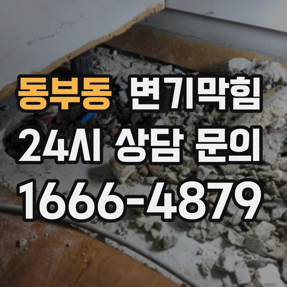 동부동 변기막힘