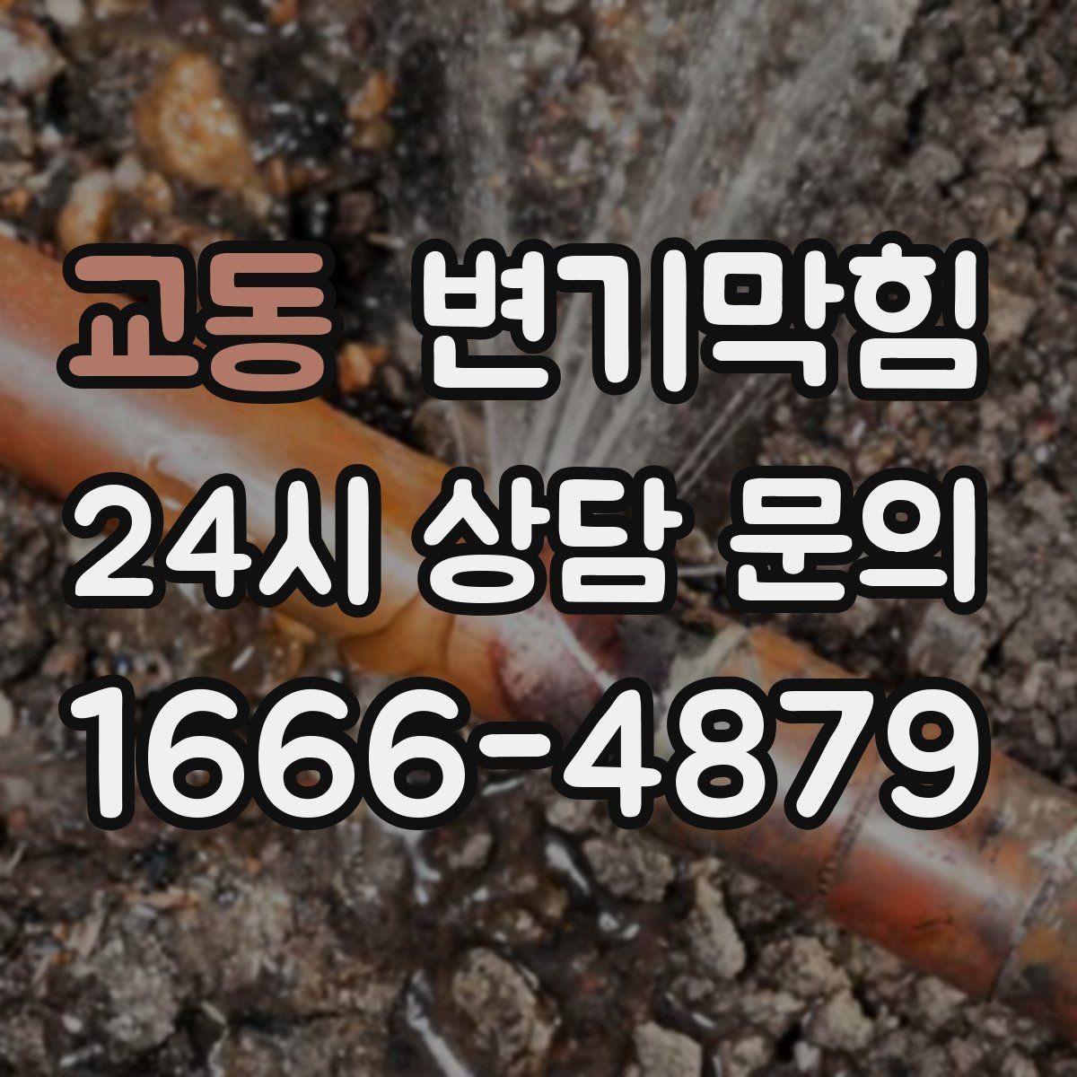 교동 변기막힘 아파트 화장실막힘 통기관 역류 해소