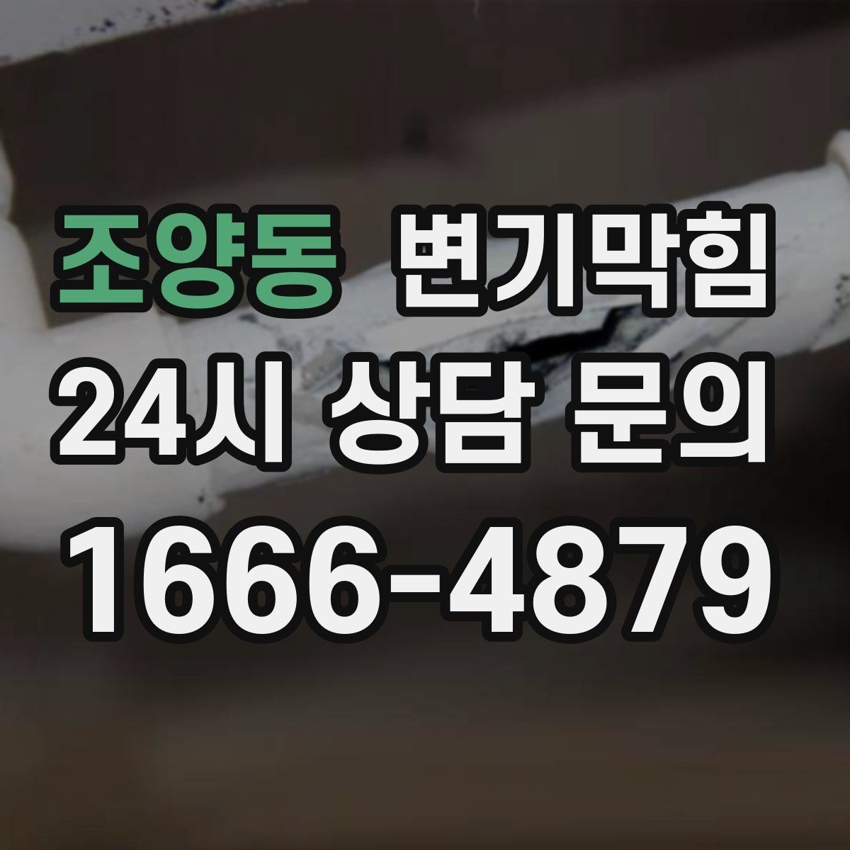 조양동 변기막힘 원룸 사진 리포트 확인