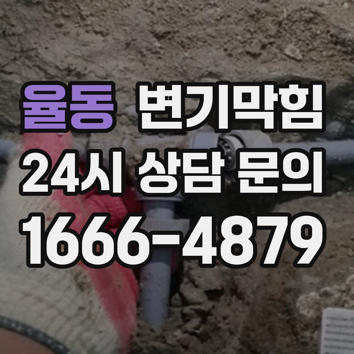 율동 변기막힘 빌라 화장실역류 저층 불균형 해소