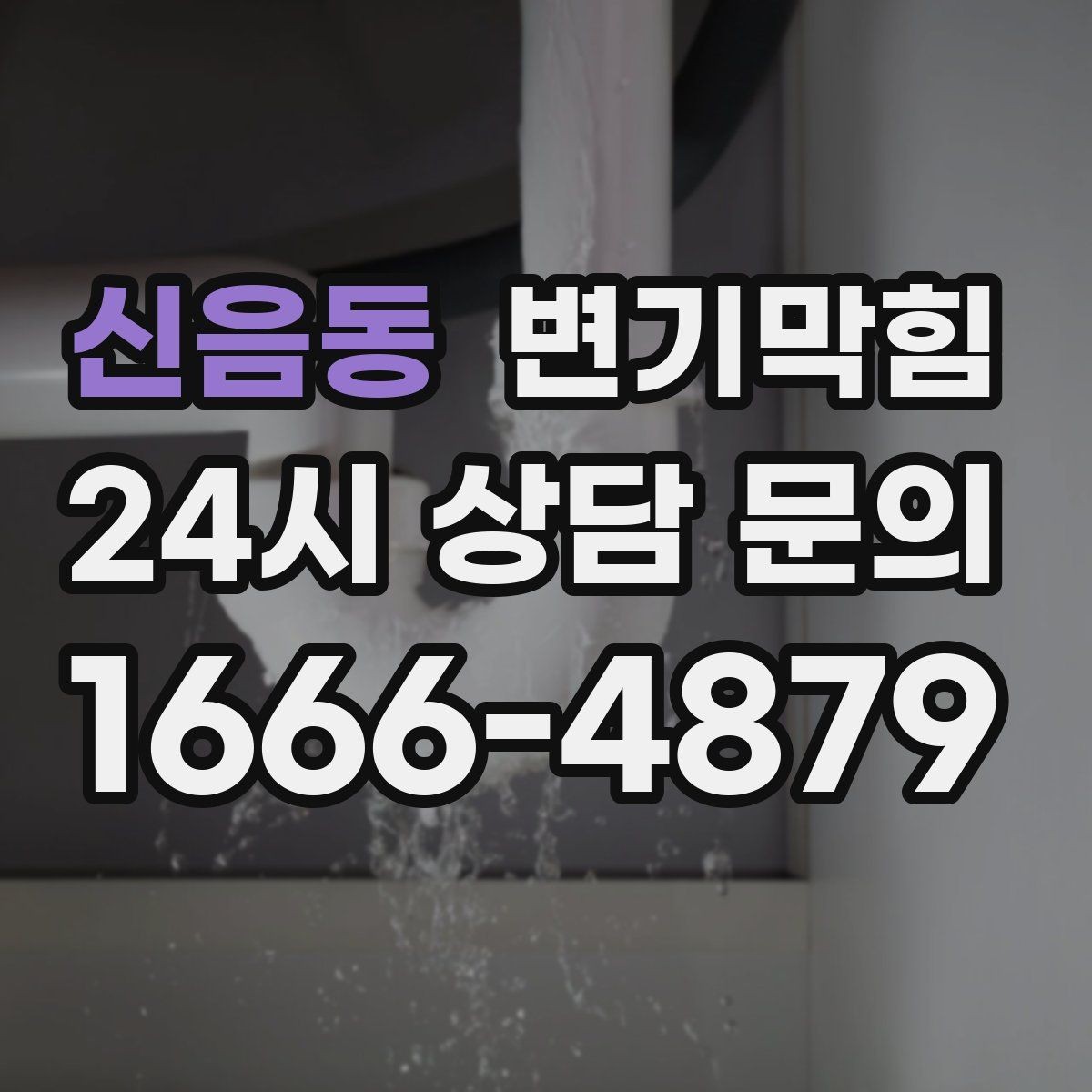신음동 변기막힘 식당 화장실역류 합류 압력 재세팅