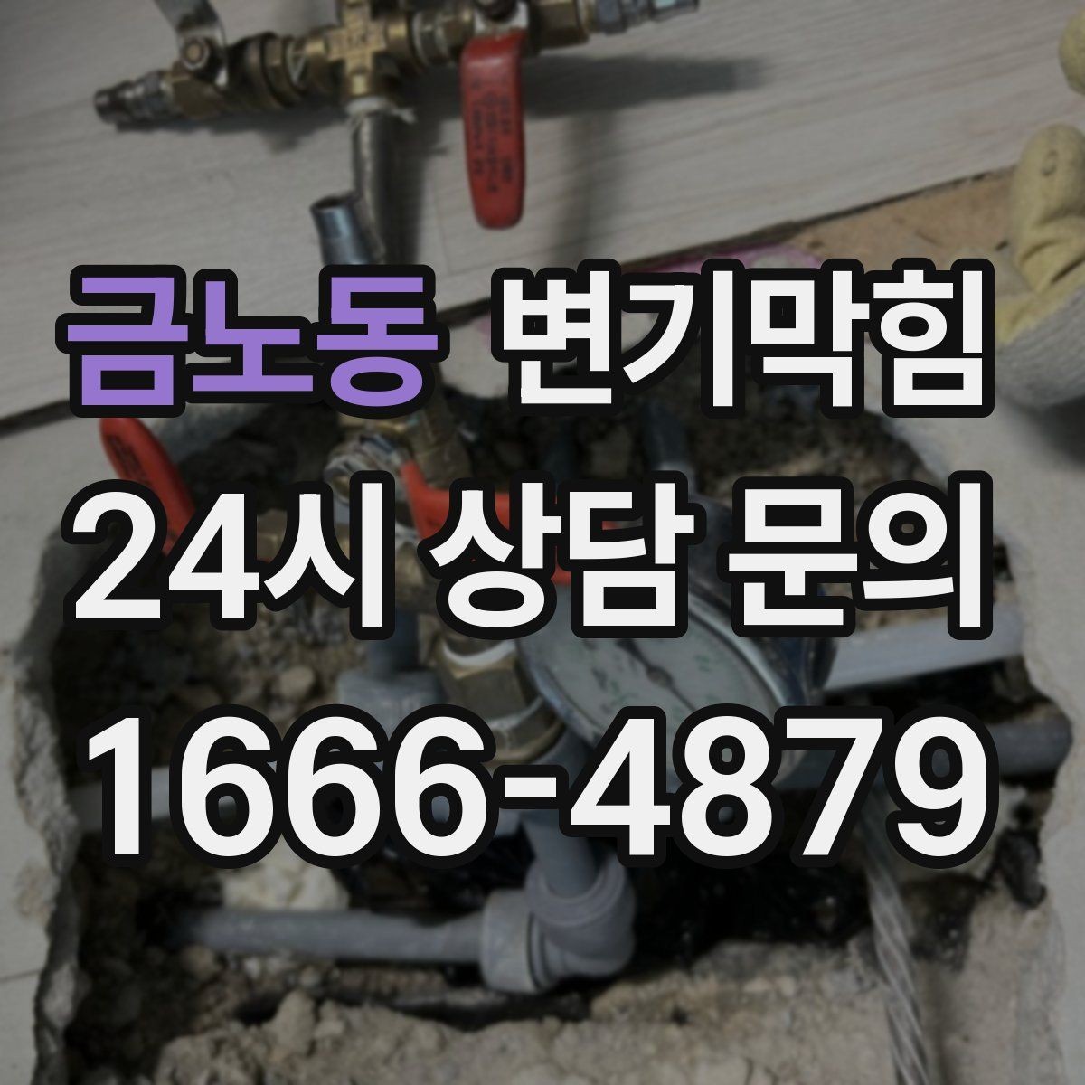 금노동 변기막힘 원룸 화장실역류 아침 피크 전 복구