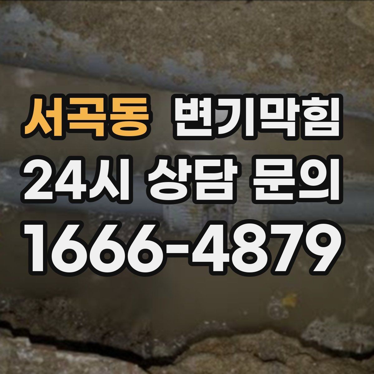 서곡동 변기막힘 미용실 화장실역류 드레인 캡 교정