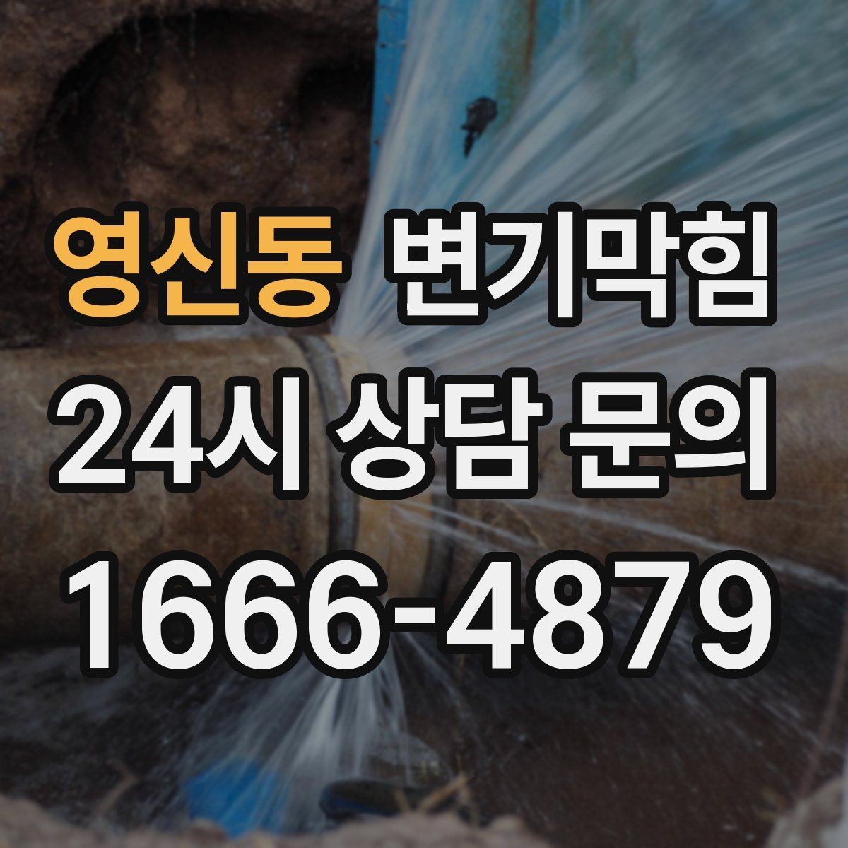 영신동 변기막힘 카페 배수구막힘 악취 잡은 사례