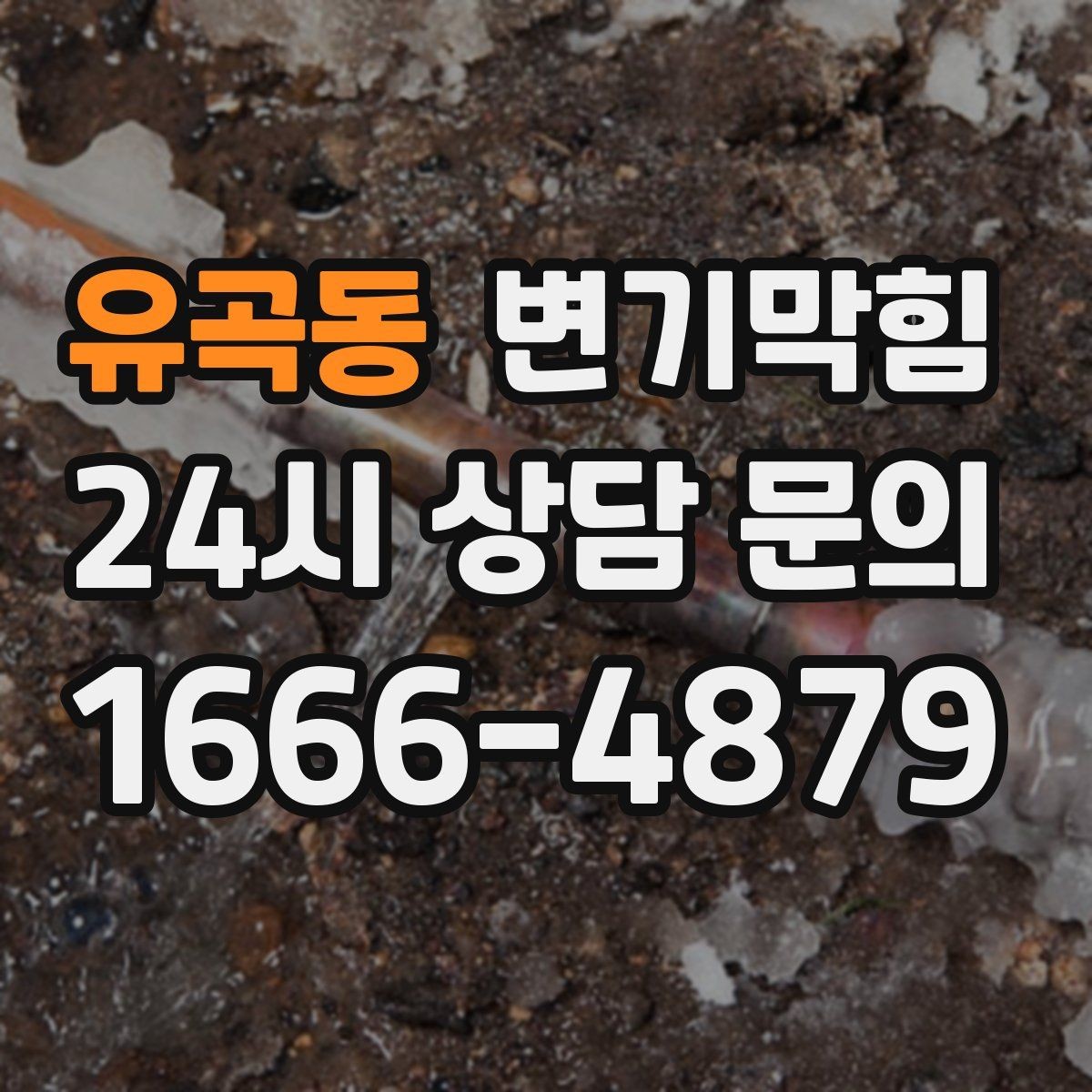 유곡동 변기막힘 카페 변기뚫기 오픈 전 20분 복구