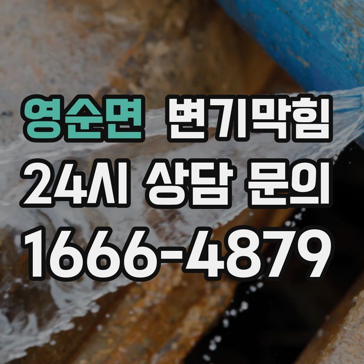 영순면 변기막힘 변기뚫는법 후 통기 개선 확인
