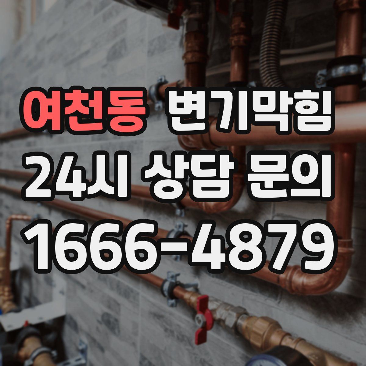 여천동 변기막힘