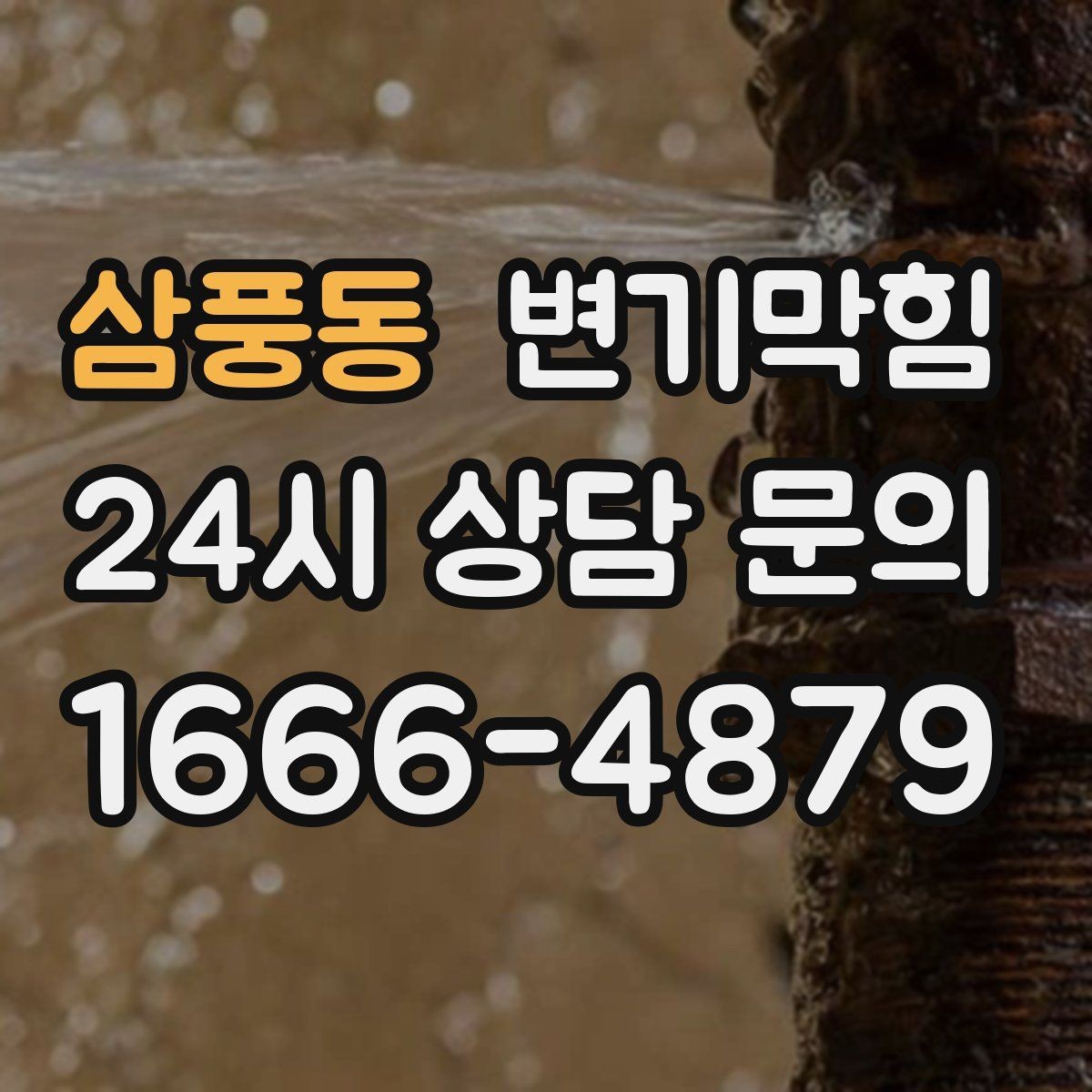 삼풍동 변기막힘 아파트 사진 리포트로 확인
