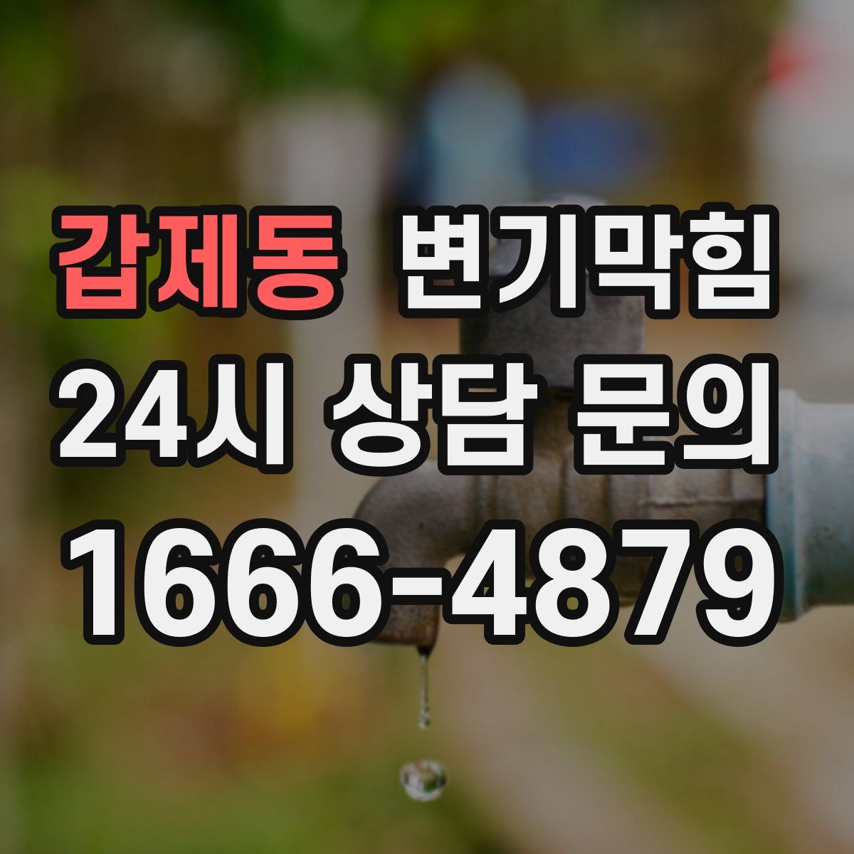 갑제동 변기막힘