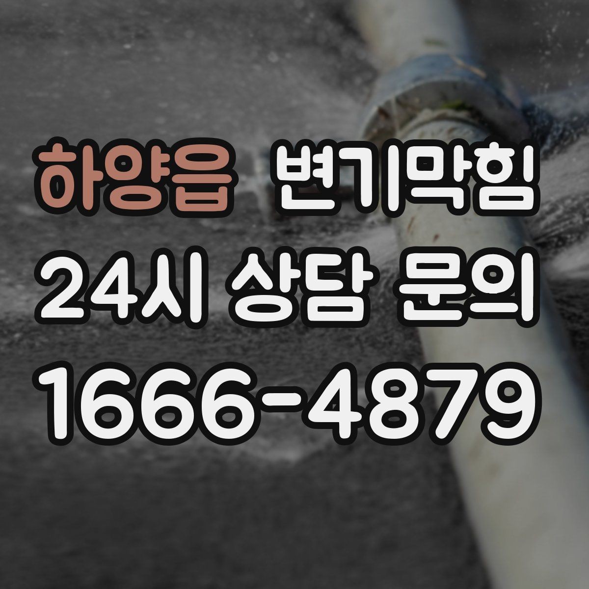 하양읍 변기막힘 사무실 배수구막힘 점심 전 퀵 솔루션