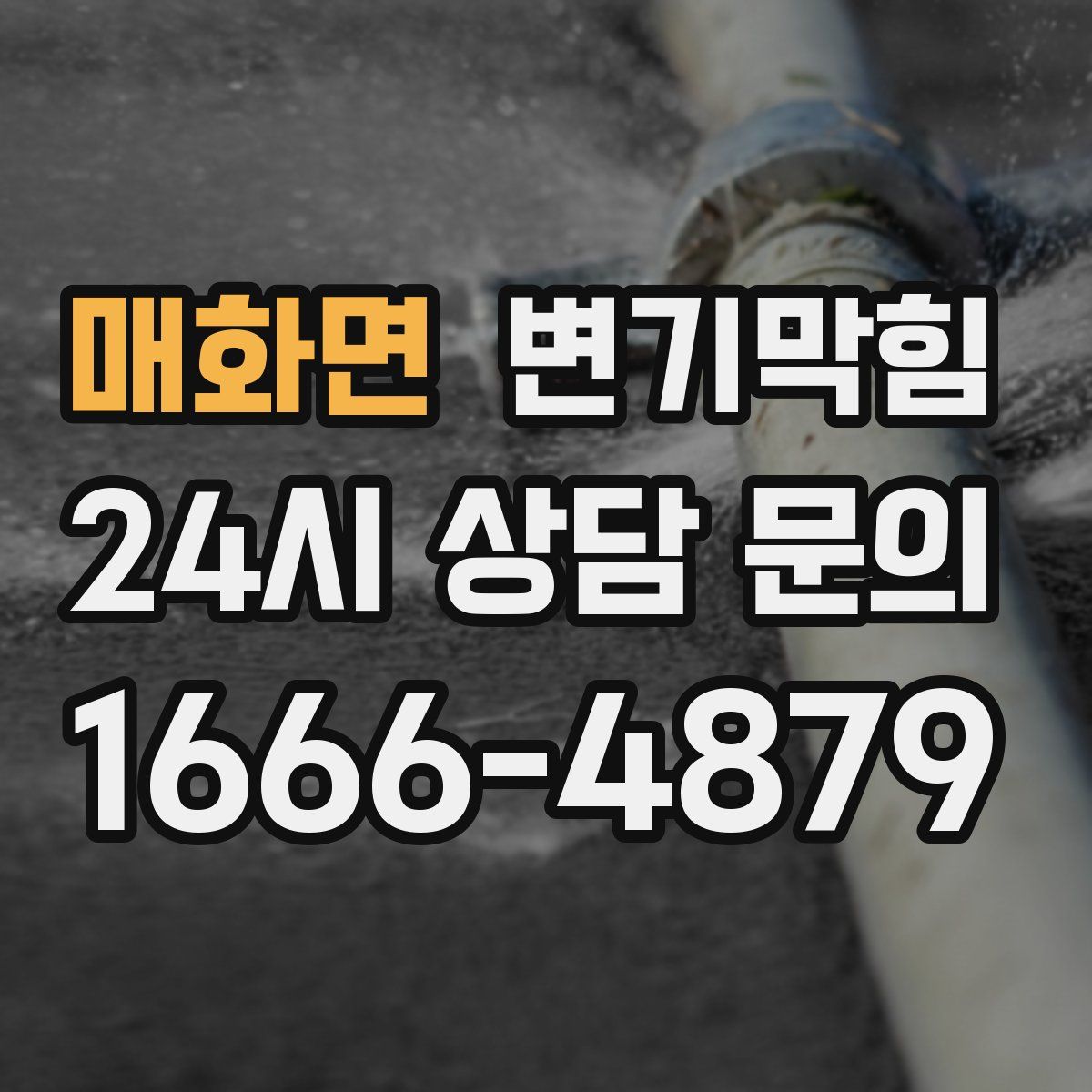 매화면 변기막힘