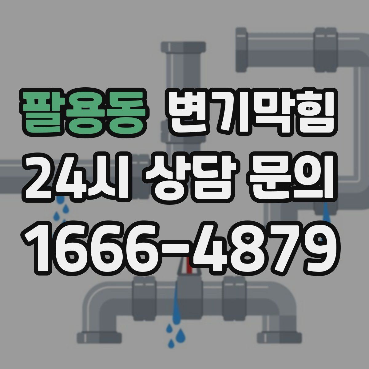 팔용동 변기막힘 사무실 배수구막힘 점심 전 복구