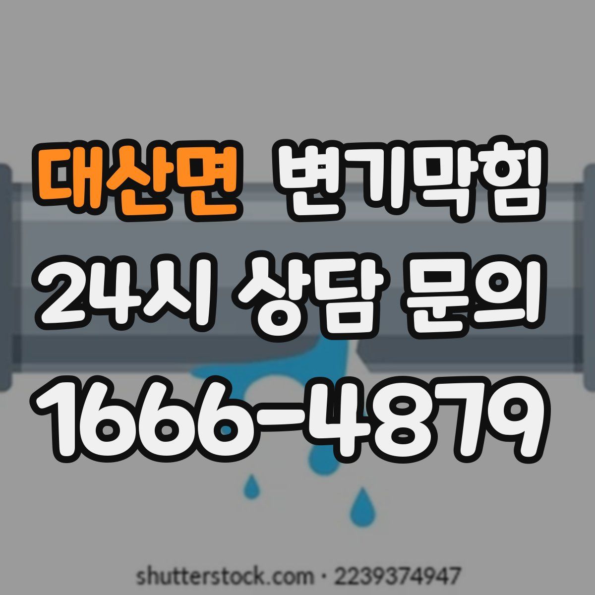 대산면 변기막힘