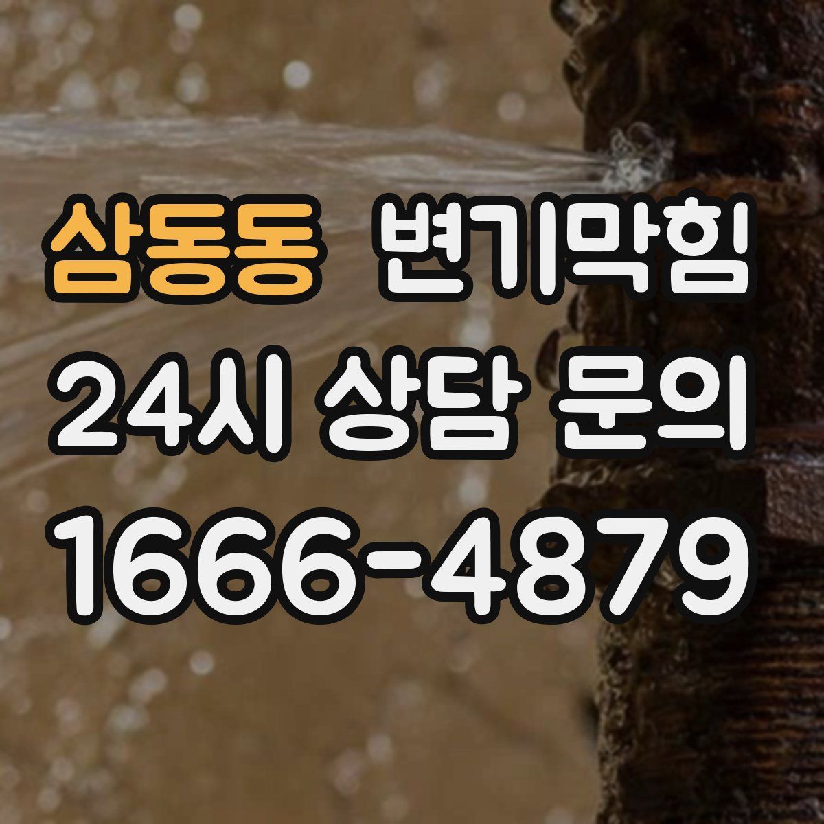 삼동동 변기막힘