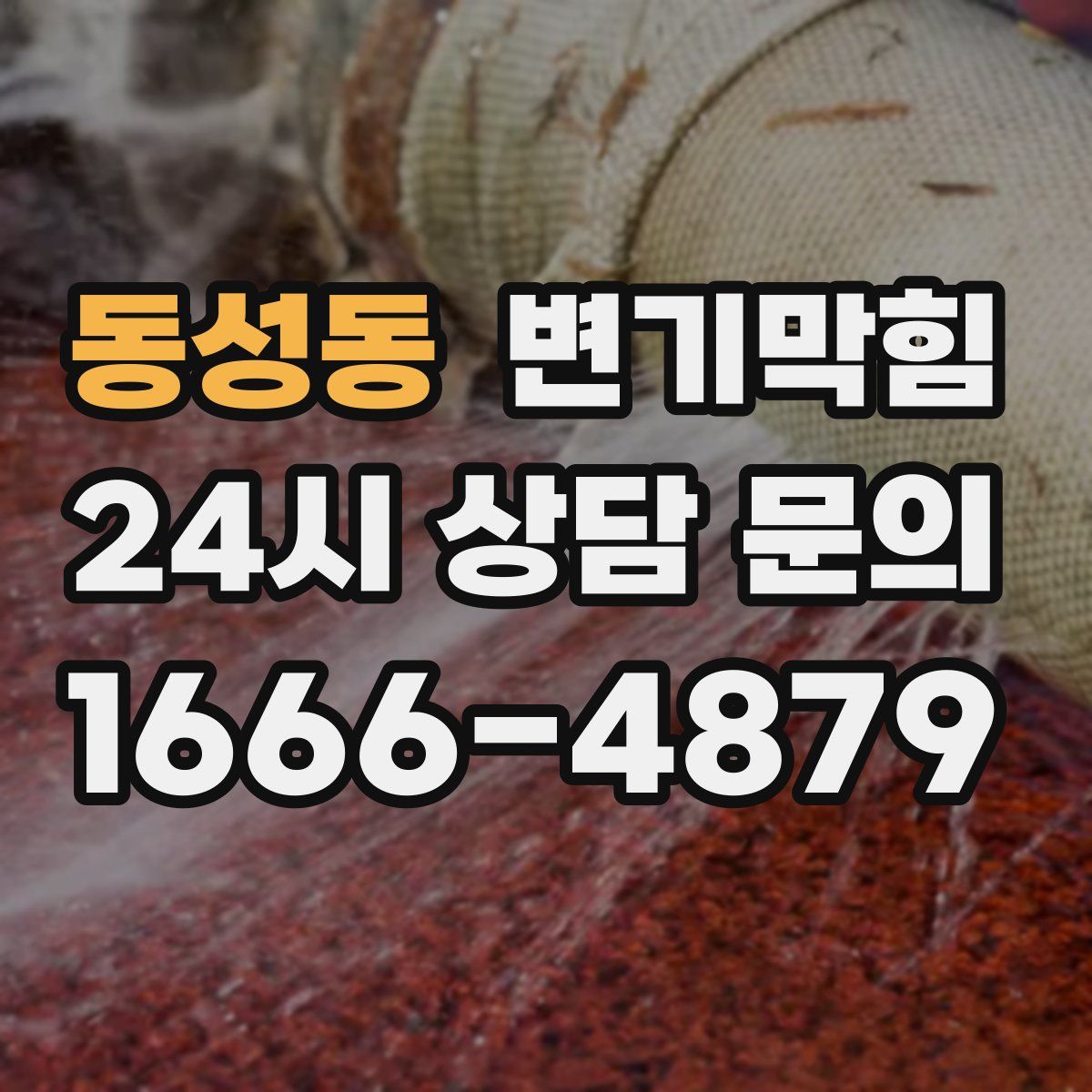 동성동 변기막힘