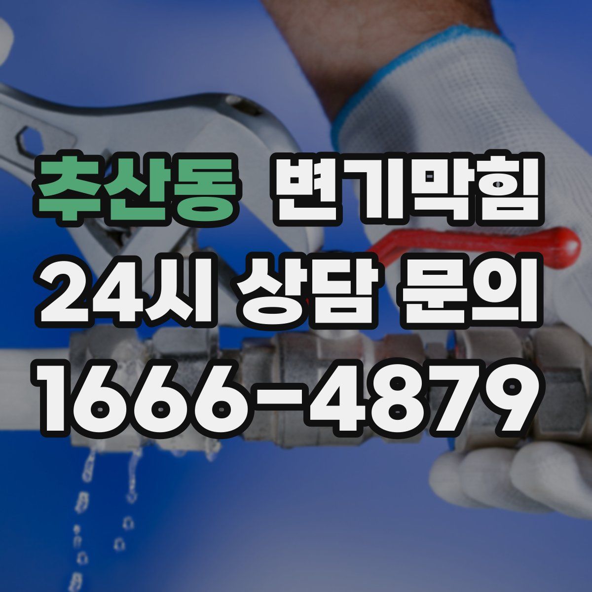 추산동 변기막힘