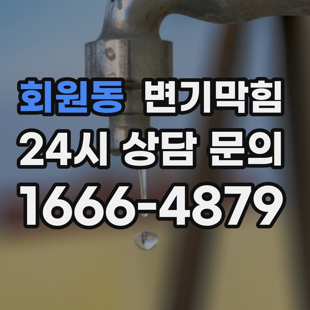 회원동 변기막힘