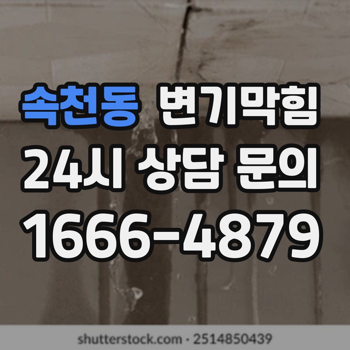 속천동 변기막힘