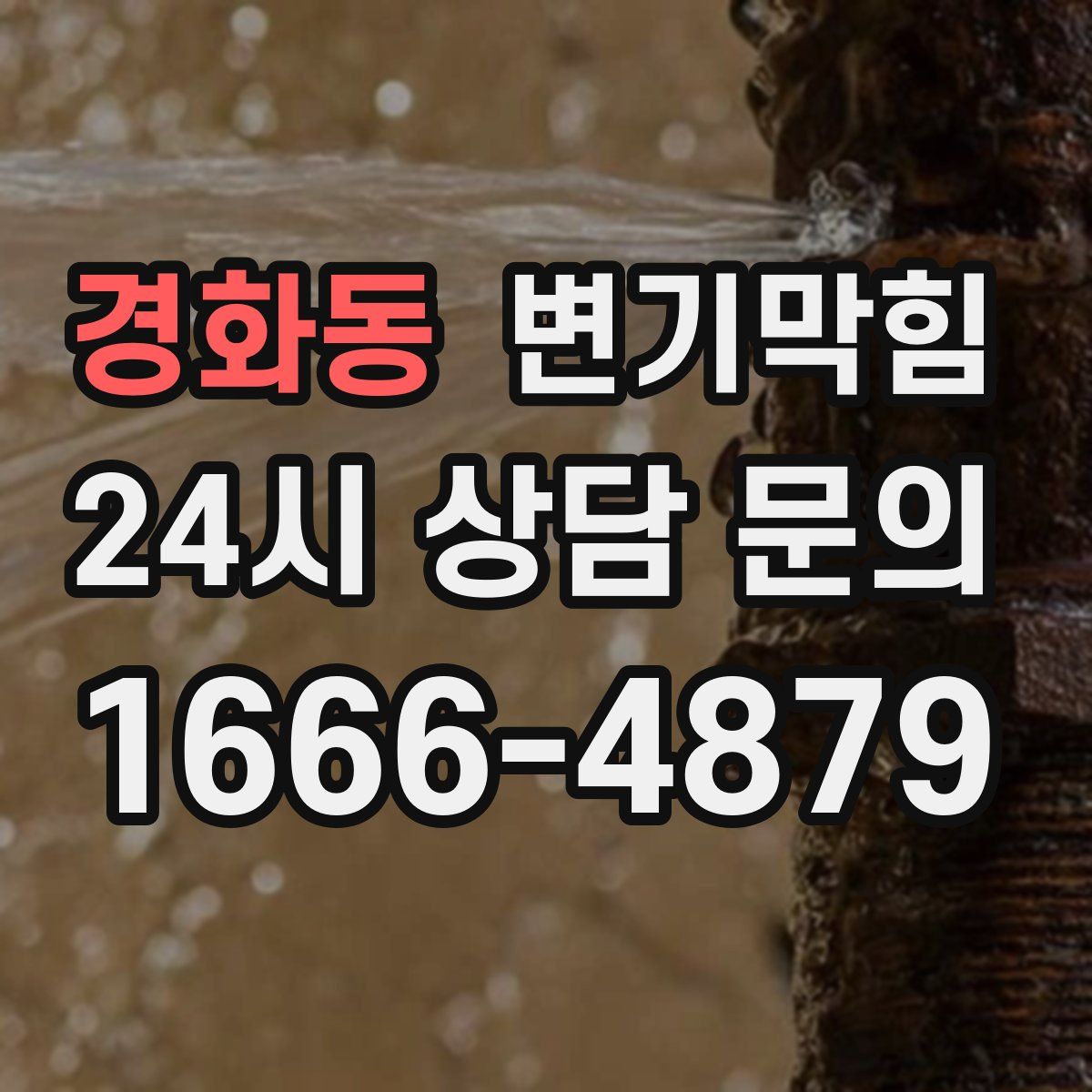 경화동 변기막힘