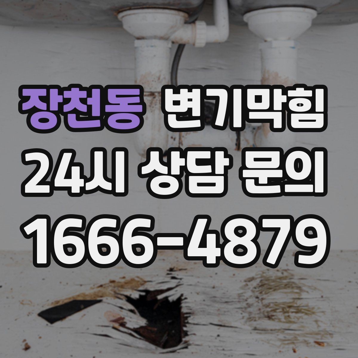 장천동 변기막힘 카페 배수구막힘 오픈 향 회복기