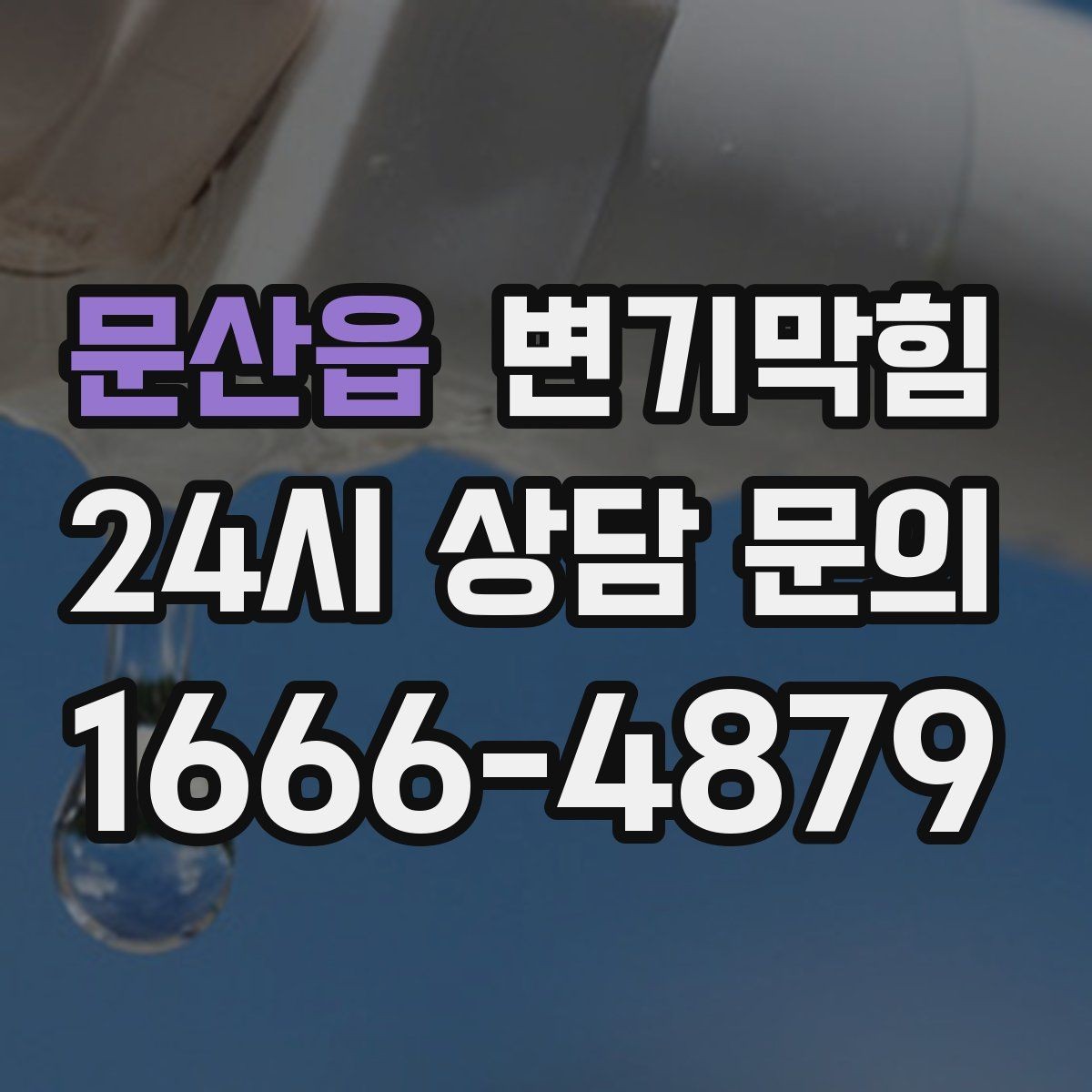 문산읍 변기막힘 뚫어뻥 적용이 어려운 깊은 막힘 신호